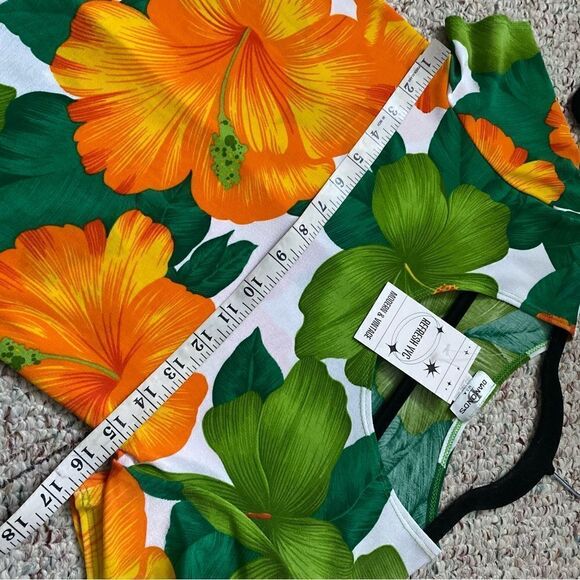 Diamond Vintage Floral Stretchy Summer Maxi Dress Womens Size Small - Picture 3 of 6